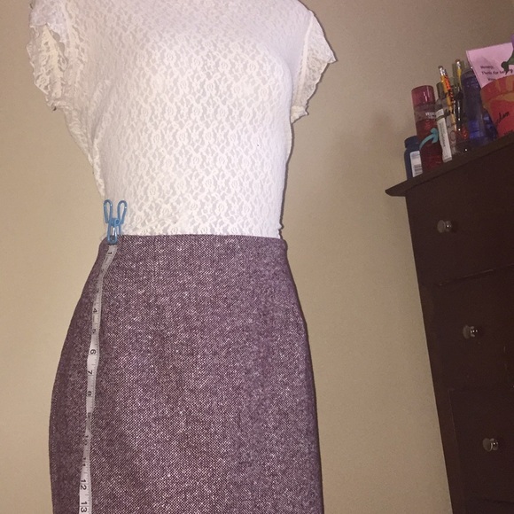 Plus Size Vintage Skirt (Burgundy) - Picture 4 of 8